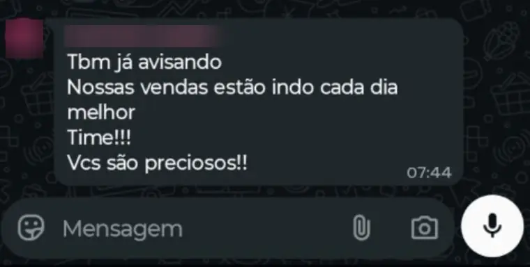 Depoimento de cliente
