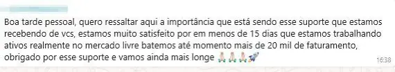 Depoimento de Cliente